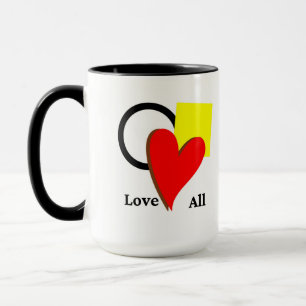 Mug met alle vormen en kleuren liefhebben mok