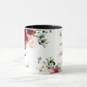 Mug met bloemen voor 70e verjaardag mok (Midden)