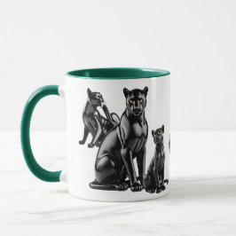 Mug met een leoparbijeenkomst. mok