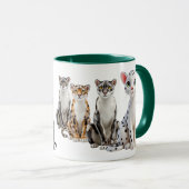 Mug met een leoparbijeenkomst. mok (Voorkant rechts)