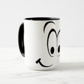 Mug met gelukkig gezicht mok (Voorkant links)