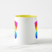 Mug met geometrische multikleurenvormen. mok (Midden)