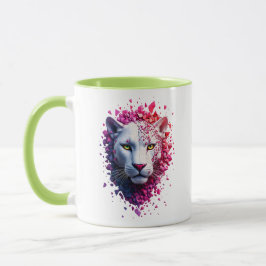 Mug met gestileerde portret van een feen mok