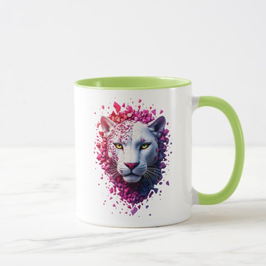 Mug met gestileerde portret van een feen mok (Rechts)