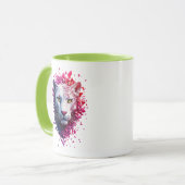 Mug met gestileerde portret van een feen mok (Voorkant links)
