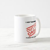 Mug met grap: Defect Koffiemok (Voorkant rechts)