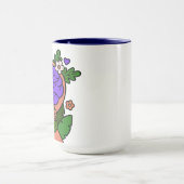 Mug met Illustratie van Bewuste Bloemige Hersenen Mok (Midden)