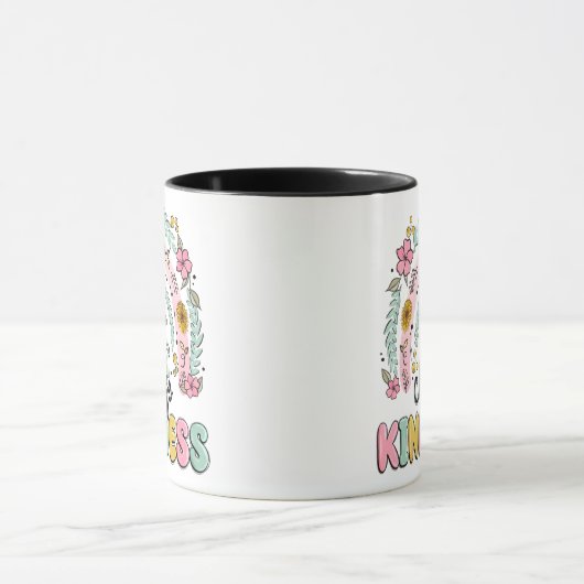 Mug met kies vriendelijkheid mok (Midden)