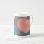 Mug met liefdesviering porselein kop (Voorkant rechts)
