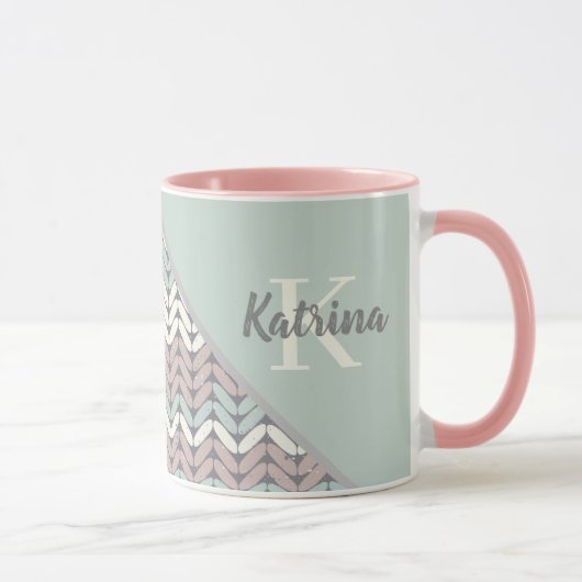 Mug met monogram mok (Rechts)
