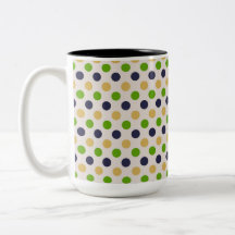 Mug met mooi polka stippenpatroon