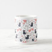 Mug met schattig kattenpatroon koffiemok (Center)