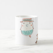 Mug met Schattig Whimsical Karakter | Lieve Cartoo Koffiemok (Center)