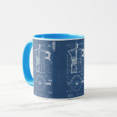Mug Moka koffiezetapparaat espro bialetti blueprin Mok (Voorkant links)