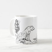  Mug Monochrome Jungle Trio Koffiemok (Voorkant links)
