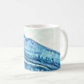 Mug Mt Tamalpais Watercolor Turquoise  Koffiemok (Voorkant rechts)