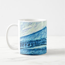 Mug Mt Tamalpais Watercolor Turquoise Koffiemok