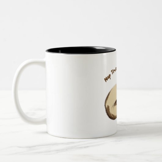 mug nap time is de best time tweekleurige koffiemok (Links)