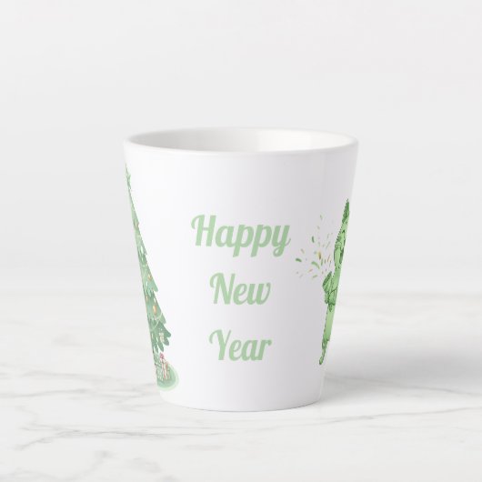 Mug new year gift party latte mok (Voorkant)