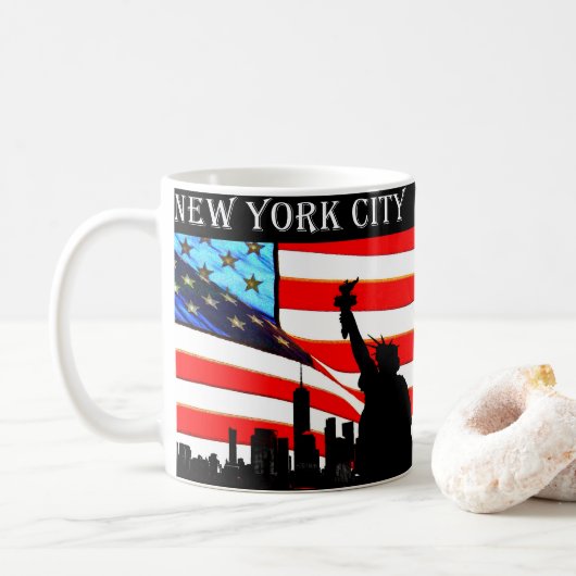 Mug new york city koffiemok (Met donut)