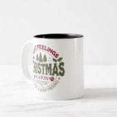 Mug of Warmth: Another Cup of Hot Chocolate Tweekleurige Koffiemok (Voorkant links)