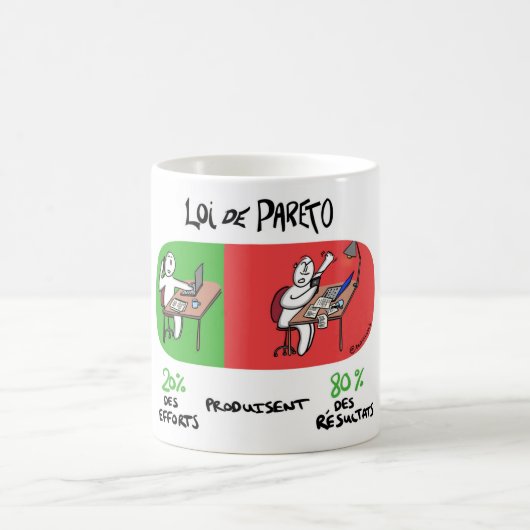 Mug om niet te veel te doen op het werk koffiemok (Center)