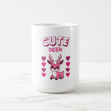 mug ontwerp met cute herten