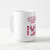 mug ontwerp met cute herten koffiemok (Voorkant links)