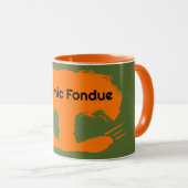 mug orange handle mok (Voorkant rechts)