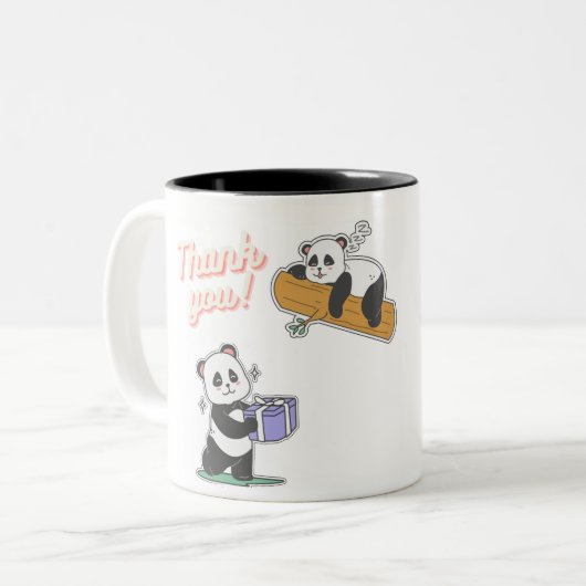 Mug Panda Tweekleurige Koffiemok (Voorkant links)