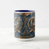 Mug Paper Cut Eagle Two Souls One Heart Mok (Midden)