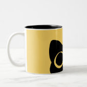 Mug Peeking Cat Tweekleurige Koffiemok (Links)