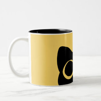 Mug Peeking Cat Tweekleurige Koffiemok