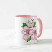 Mug - Pink Cherry Blossom Mok (Voorkant rechts)