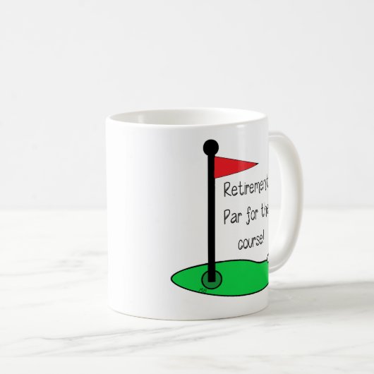 Mug - Retirement: Par for the course Koffiemok (Voorkant rechts)