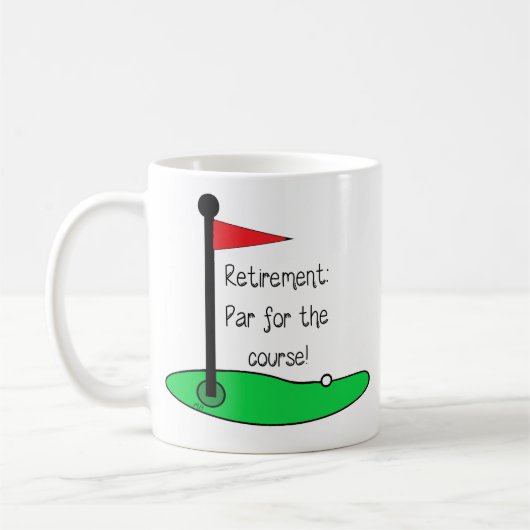 Mug - Retirement: Par for the course Koffiemok (Links)