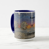 Mug – Roaring Sunset Lion Mok (Voorkant links)