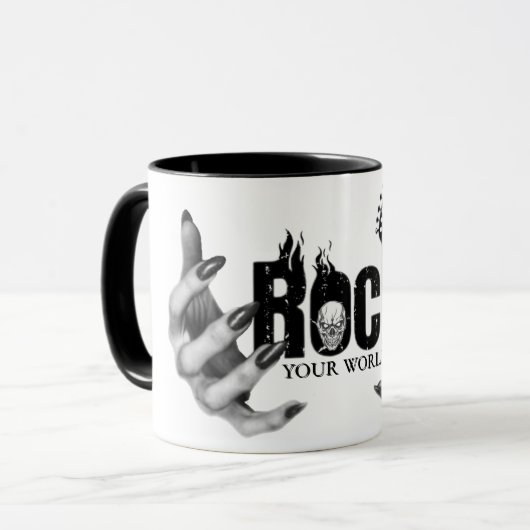 Mug Rock your world  Mok (Voorkant links)