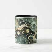 Mug – Sage Green Celestial Moon Mok (Midden)