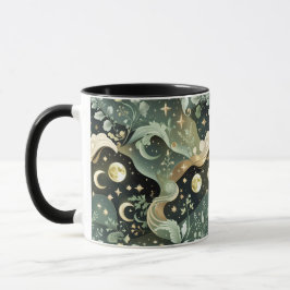 Mug – Sage Green Celestial Moon Mok