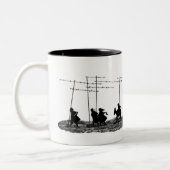 Mug Saint Jacques de Compostelle Chemin Tweekleurige Koffiemok (Links)
