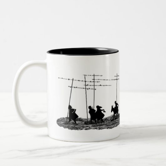 Mug Saint Jacques de Compostelle Chemin Tweekleurige Koffiemok (Links)
