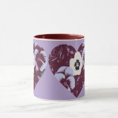 Mug Saint-Valentin "Cœur de Violettes"  Mok (Midden)