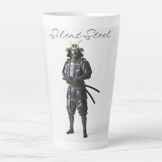Mug samurai warrior latte mok (Voorkant)