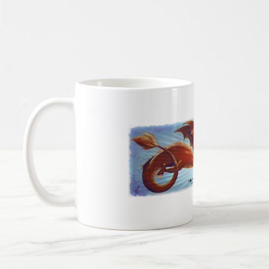 Mug Scorfel - Rode draak Koffiemok (Links)