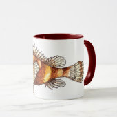 Mug Scorpionfish Art, realistic illustration Mok (Voorkant rechts)