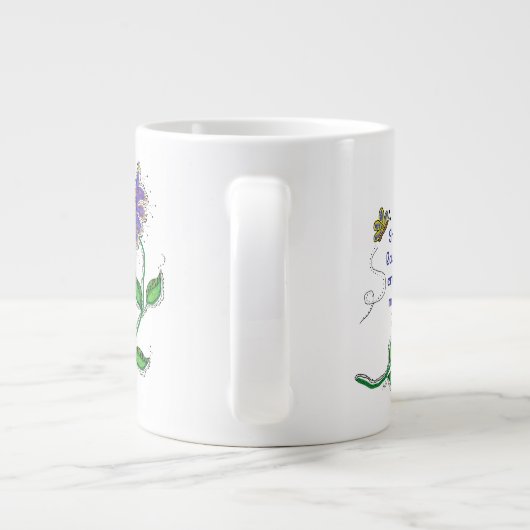 Mug - Shared laughter enriches mutual love Grote Koffiekop (Achterkant)