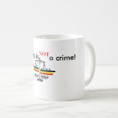 Mug shooting is not crime koffiemok (Voorkant rechts)