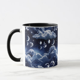 Mug - Silver Celestial Moon Mok
