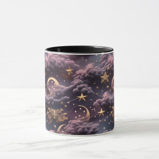 Mug - Smoky Plum Celestial Moon Mok (Midden)